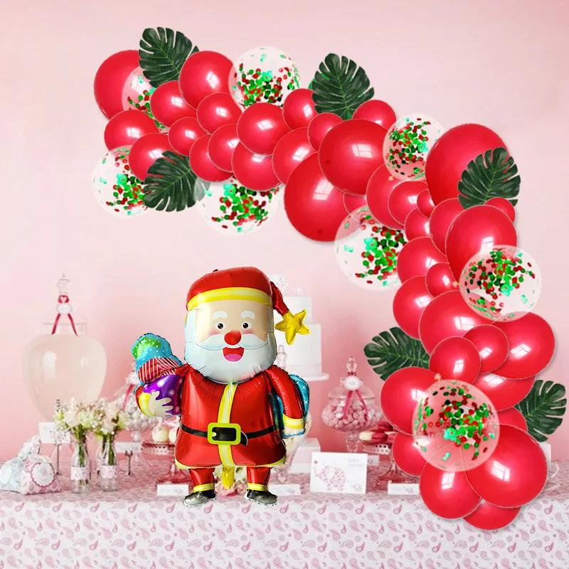 Рождественский шар украшение с рождественским воздушным шаром венок воздушный шар цепь набор черепаха задний лист блестки Рождественский