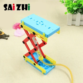 

Saizhi DIY STEM Toys for Children Physical Scientific Experiment Creativity Learning Educational Toy DIY Hydraulic Lifting Gift