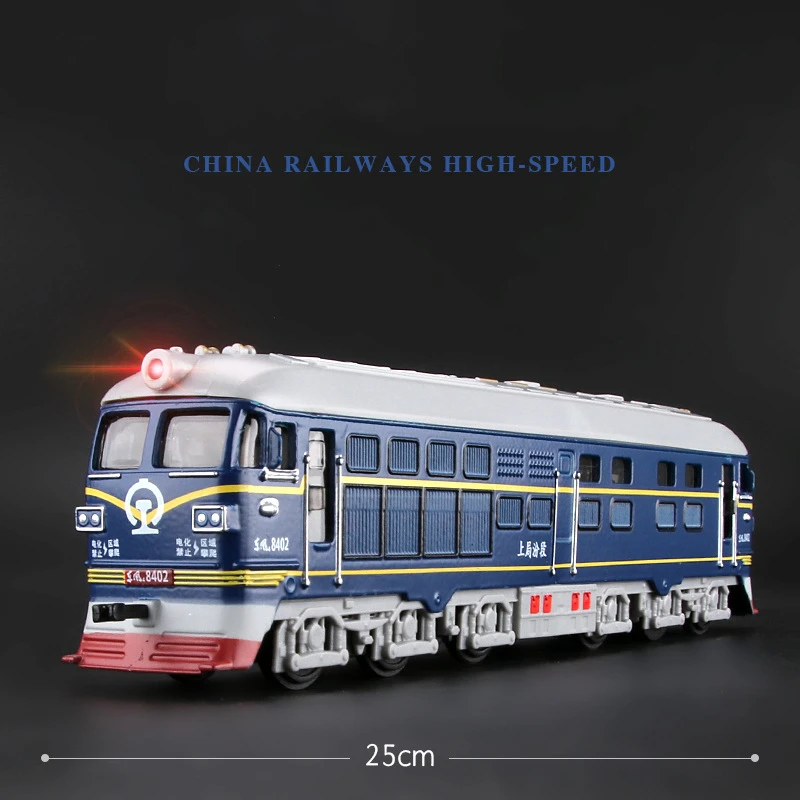 Old Train Blue 1: 64 Высокая Имитация скольжения поезд метро трамвай метро сплав модель Металл, полученный литьем под давление развивающая игрушка автомобиль транспортных средств Горячие катушки - Цвет: Old Train Blue