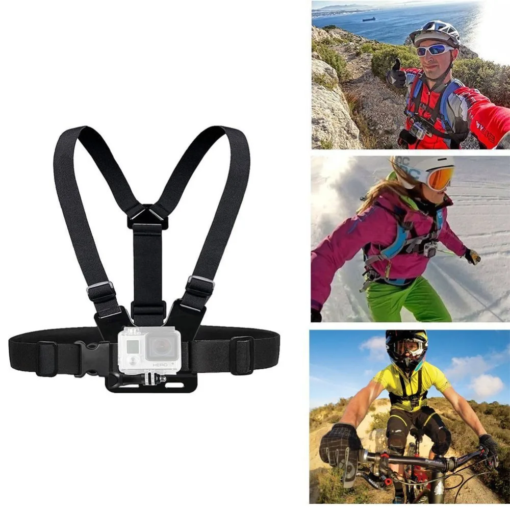 Chest Strap mount belt for Gopro hero 7 6 5 Sports Camera Chest Fixed Strap B Chest Strap for Xiaomi yi 4K sjcam cam Accessories