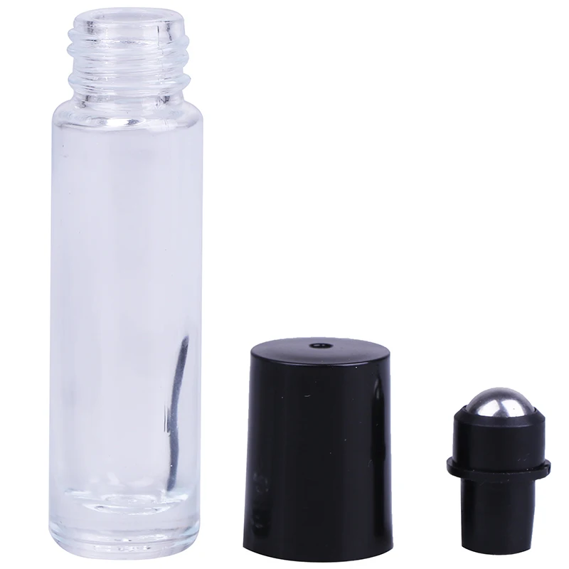 10ml Glass Roll-on Bottles with Stainless Steel Roller Balls Empty Essential Oil Perfume Beauty Care Refillable Bottles