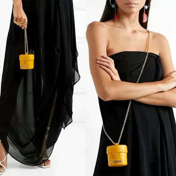 

France Designer PU Leather Messenger Bags for Women Brand Mini Barrel Shaped Chain Shoulder Bag