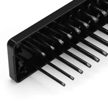 

Durable Slot Socket Rack Tray 28 Slots Black Holder Storage Slot Socket Rack Pratical Plastic Slot Socket Rack Storage