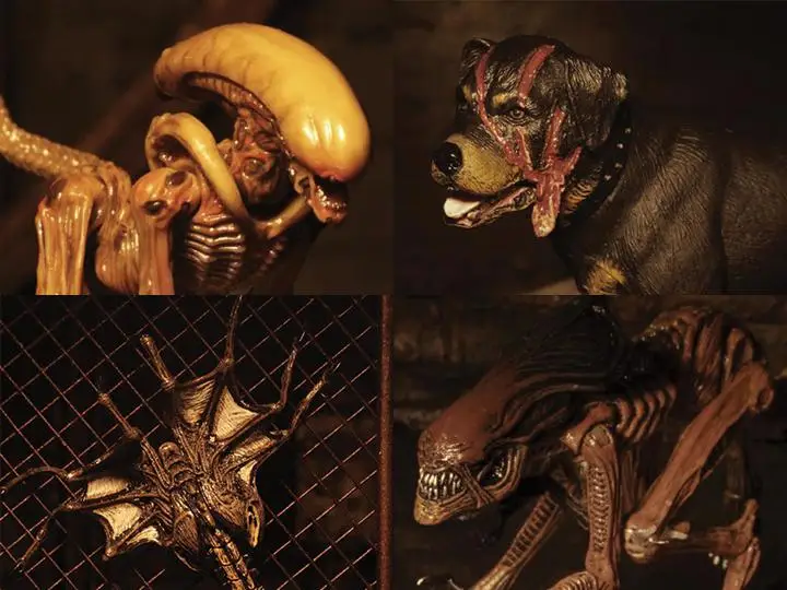 6 дюймов Оригинальный инопланетянин NECA Vs фигура хищника Facehugger Dog Alien 3 Deluxe Creature Pack