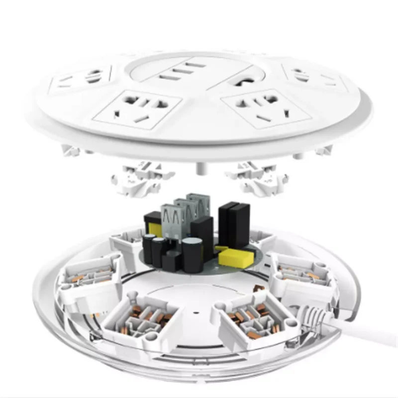 Youpin TP 6 портов Блок питания с 3 USB 2500 Вт 10А USB защита питания зарядное устройство