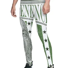 День Независимости патриотический доллар купюры и флаг Ele мужские ts с зелеными полосками брюки для мужчин Счастливый День святого Валентина повседневное использование высокой W