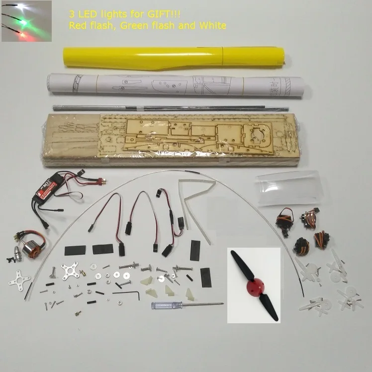 Yellow PNP 1550 мм DIY Balsa RC планер комплект желтый или белый на выбор DBRGK01 - Цвет: Yellow PNP