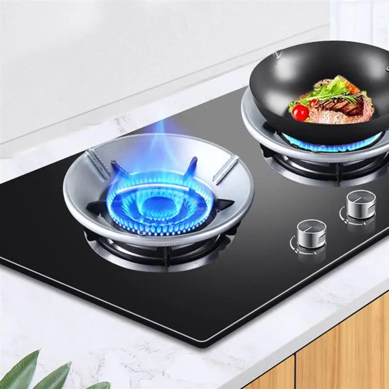 1Pc Gather Fire Energy Saving Hood Gas Stove Windshield Iron Windproof