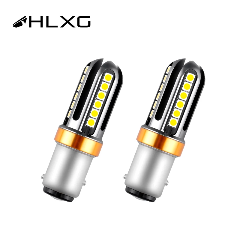 1 pair 1156 1157 P21W PY21W P21-5W BAU15S BA15S BAY15D Led Brake Reverse Bulb Turn Signal Lamp Car LED HLXG Turbo 24SMD | Автомобили и