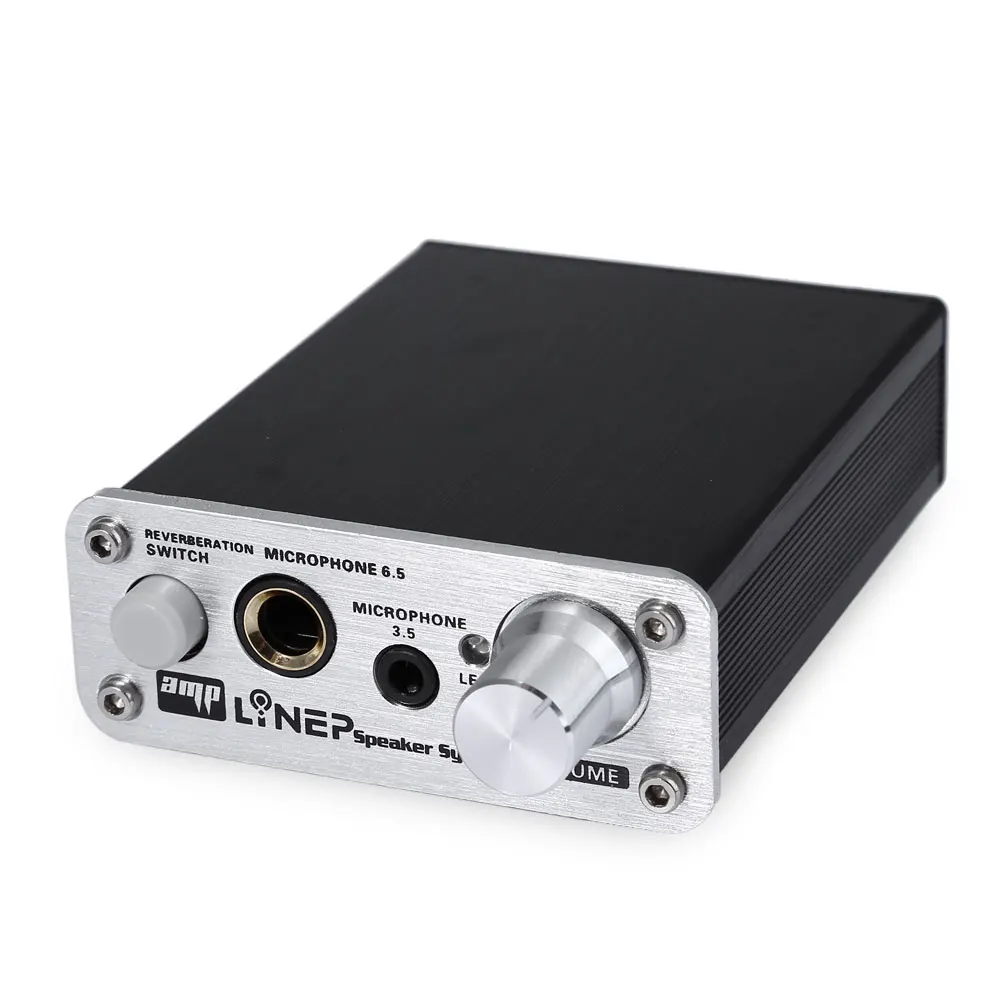 

A907 Microphone Sound Amplifier Mini Mic Audio Amplifier Mic Reverberation 2 Channel for Karaoke Dynamic Microphone