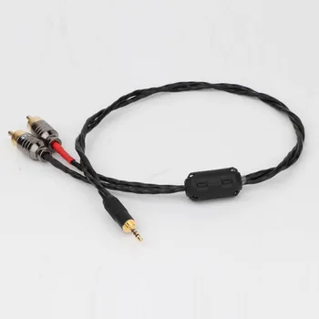 

Hi-end AUX Cable HIFI TRRS Balanced 2.5mm to 2 RCA Male Audio Cable For Cayin N5 Iriver AK240 AK380 AK120II Amp Onkyo DP-X1