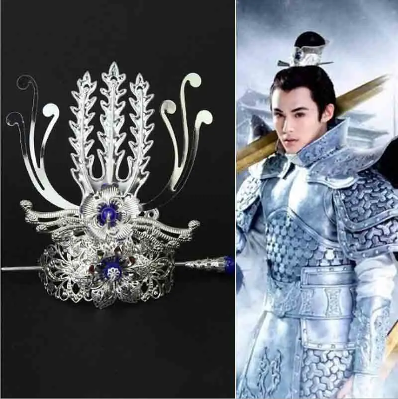 

Chinese Traditional Men's Jewelry Headdress Hanfu Men&Women Hairwear Cos Prop Male Vintage Tuinga Topknot Gfit For Men&Women