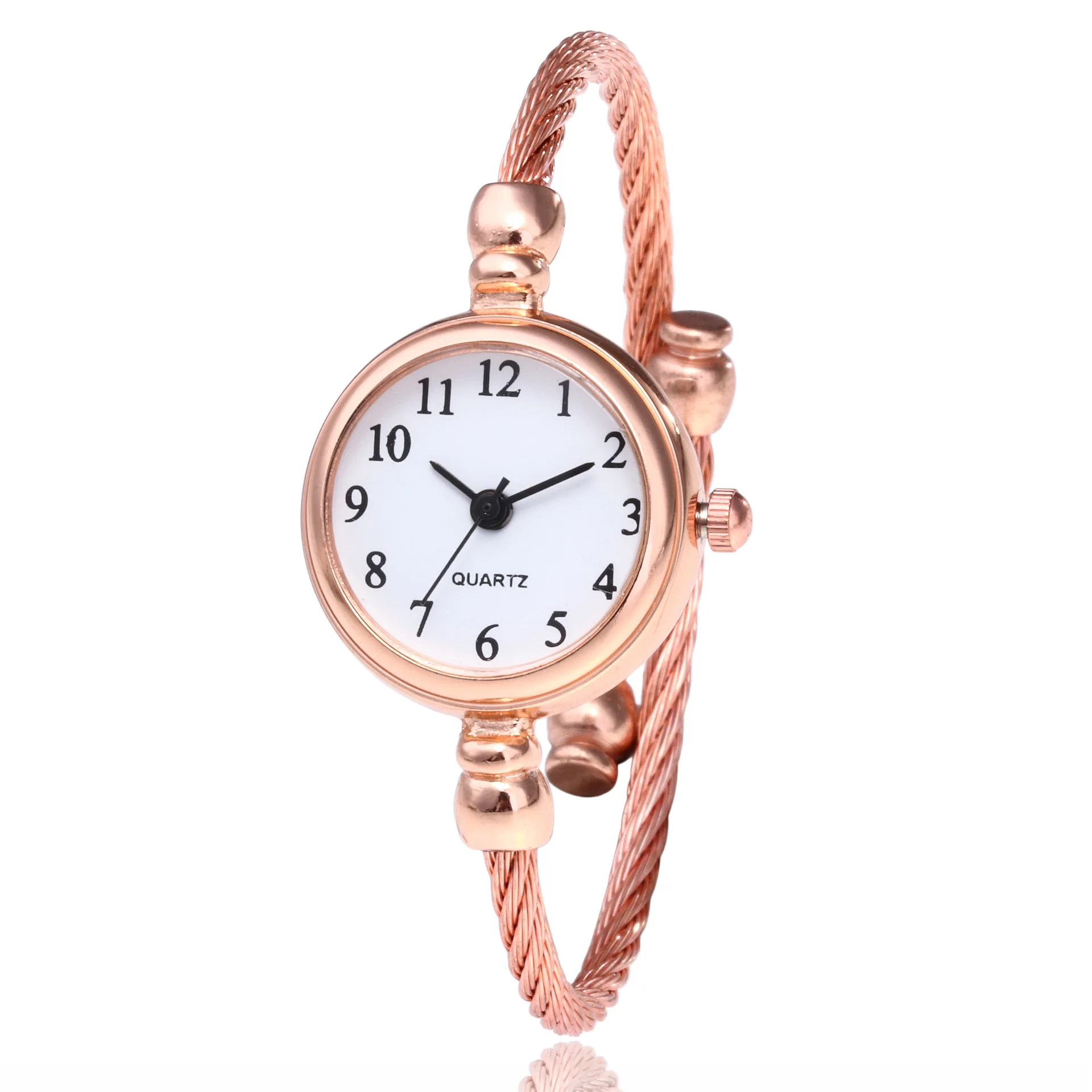

Foreign Trade Explosion Models Quartz Ladies Watches Fashion-Gold Bracelet Watch Student Bracelet Watch Factory Wholesale