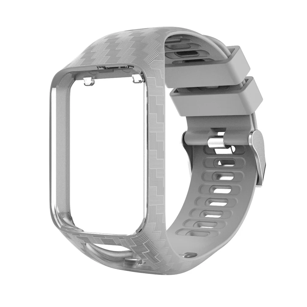 White 2 в 1 силиконовый сменный Браслет для часов Ремешок с рамкой для Tomtom Runner 2 3 Spark 3 gps Golfer Смарт часы спортивные повязки ремешок - Цвет ремешка: White