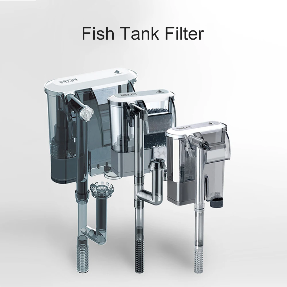 

Suspension Oxygen Pump Waterfall Aquarium Filter Fish Tank External Wall-mountable Oil Film Processing Aquarium Air Pump