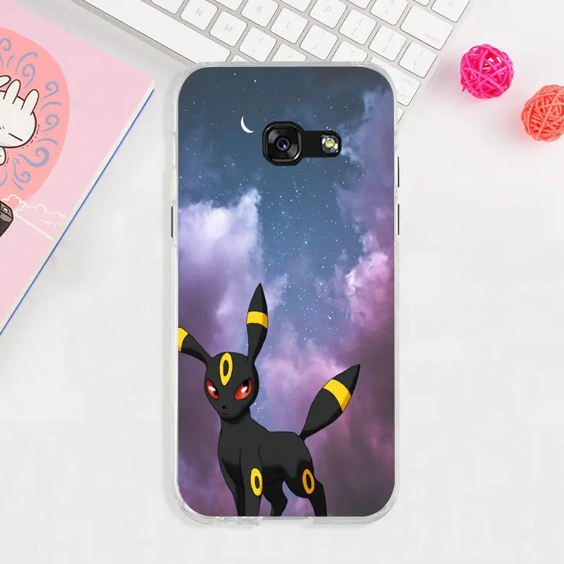 image 4 Pokemons Блестящий умбреон силиконовый мягкий прозрачный корпус для мобильных телефонов для samsung Galaxy J1 J2 J3 J5 J7 A3 A5 A7 - Цвет: image 4