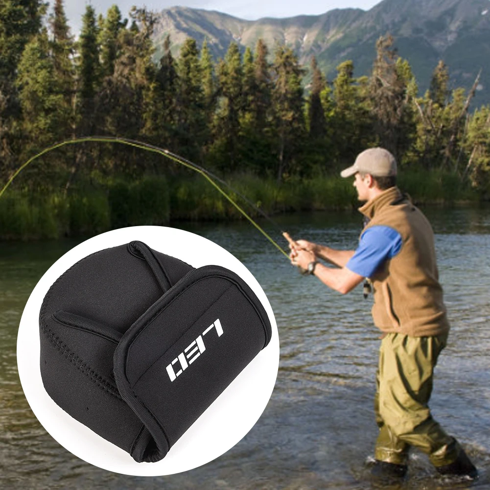 Protective Cover Lightweight Portable Waterproof Spinning Baitcasting Durable Fishing Reel Bag Large Pouch Tackle Case Storage