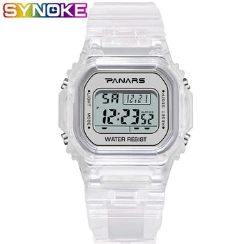 

SYNOKE Men Digital Watches Fashion Sports LED Multi Function Waterproof Wrist Watches Causal Female Clocks Running Seconds