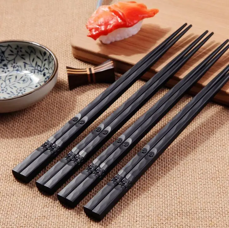 

500Pair Hot High Quality Portable Sushi Chop Sticks Chinese Chopstick Learner Gifts Set Exquisite Non-Slip Kitchen Accessorie SN
