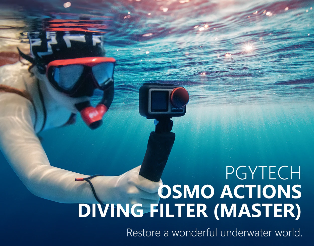 PGYTECH трубка для ныряния фильтр объектива основная версия для DJI OSMO аксессуары для экшн-камеры