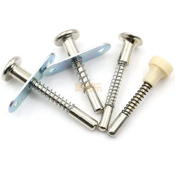 

2pcs Spring Bolt Latch Lifting Adjusting Lever Screw Furniture Fastener Bolt Springs Pin Switch Crib Fittings Storage Door Tool