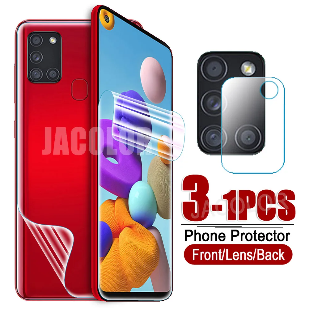 Гидрогелевая пленка для Samsung Galaxy M22 M21 A22 A21S A21 гелевая Защитная экрана/задняя