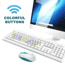 Прочный классический Комплект клавиатуры ПК конкурентоспособная игровая 2,4 ГГц 104 клавиш ABS дизайн компьютера домашняя игровая клавиатура набор для MacBook