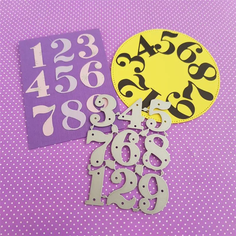 Naifumodo 84*61 мм штампы для резки цифр алфавита для резки металла DIY ...