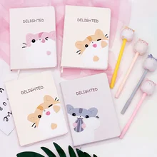 Мультфильм милый блокнот кошки блокнот симпатичный ежедневник набор имитация кожи беспроводной переплет ноутбук DJA99