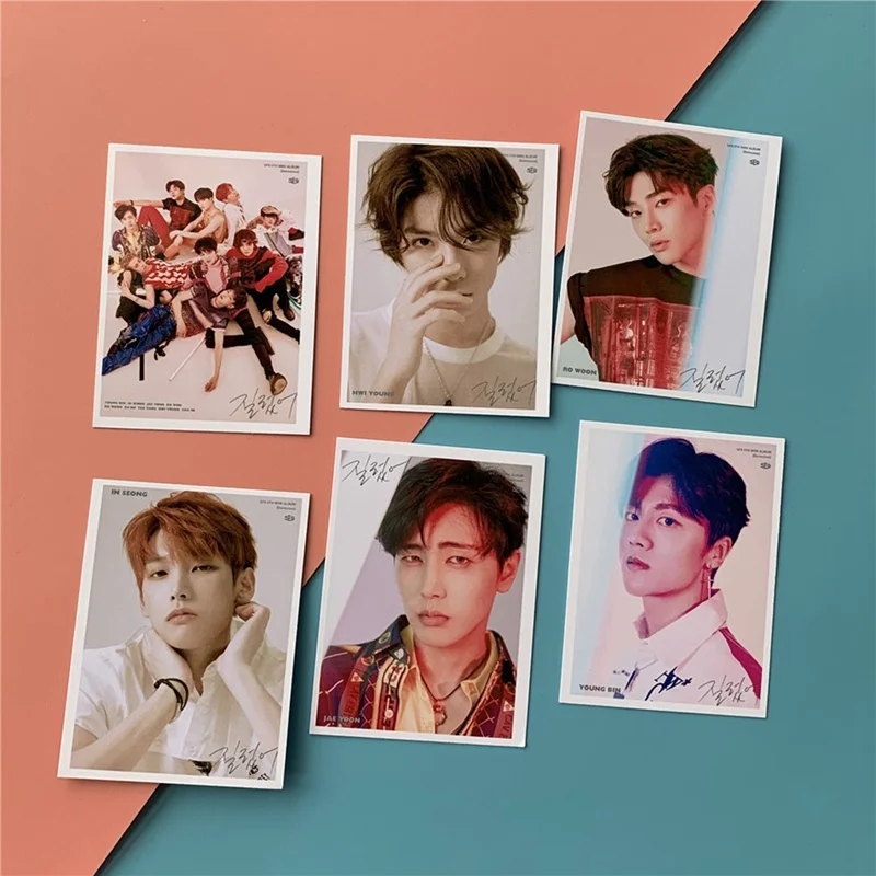 1 Набор новый Шелковый постер KPOP SF9 с индивидуальным принтом 52*74 мм|Визитки| |