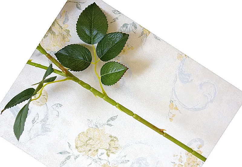 1Pcs 3 Heads Fake Silk Black Rose Simulation Rose Plant For Wedding Christmas Decoration Two Colour Artificial Flower JH142 (4)