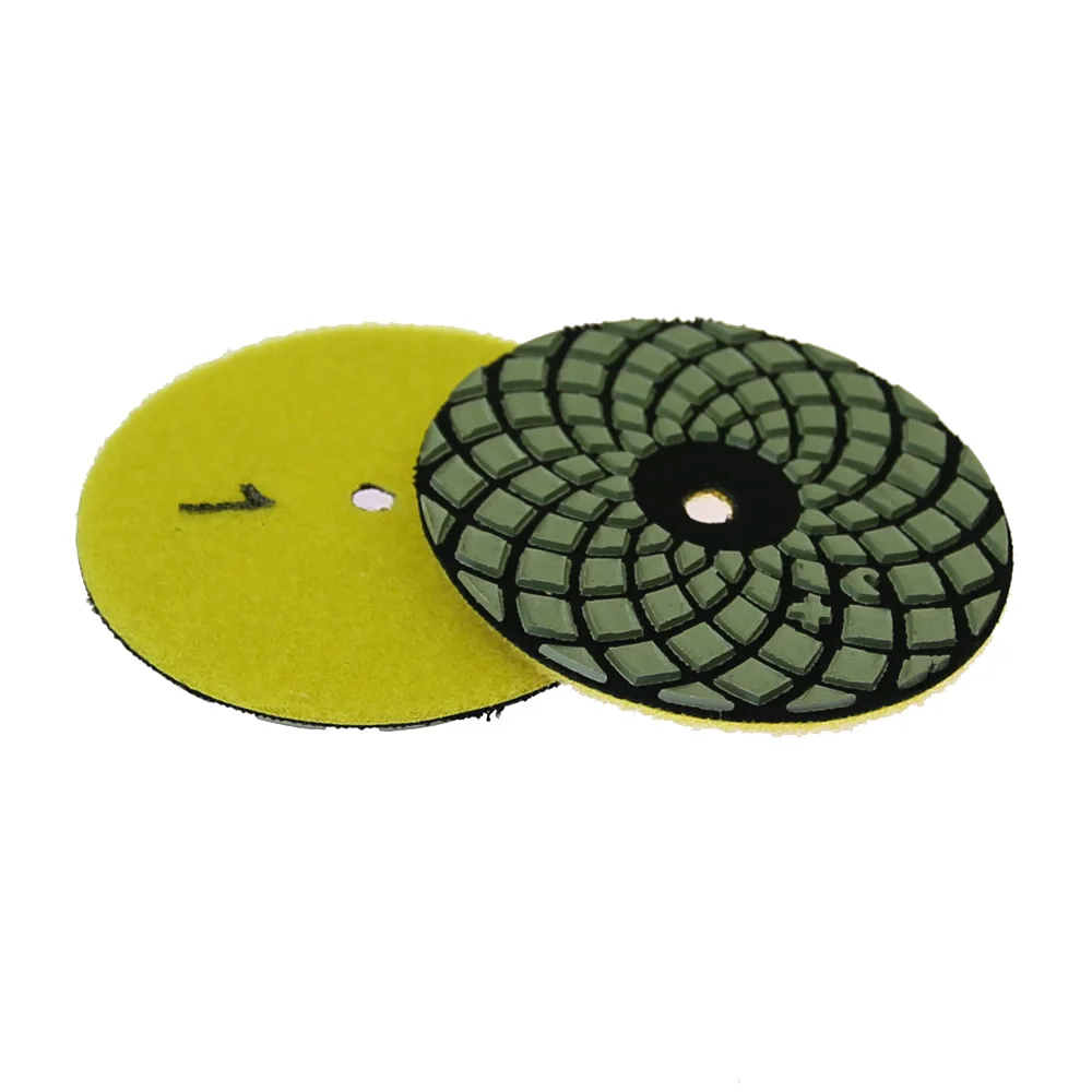 Premium 4-Step Marble Polishing Pad, 100mm Dry Grinding Disc