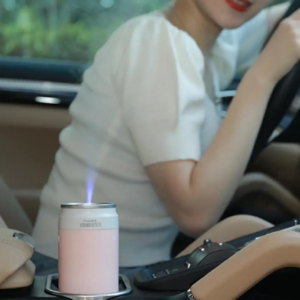 Car Air Humidifier Mini Car Humidifier Automatic Power-off LED USB Accessories Portable Office Air for Vehicle
