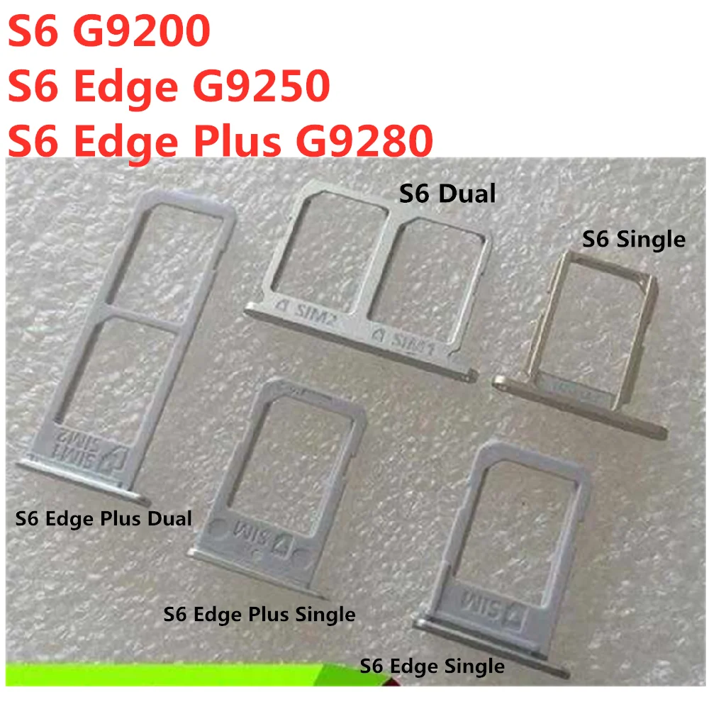 Черный/белый/золотой одиночный/двойной Micro sim-карты лоток Слот держатель адаптеры