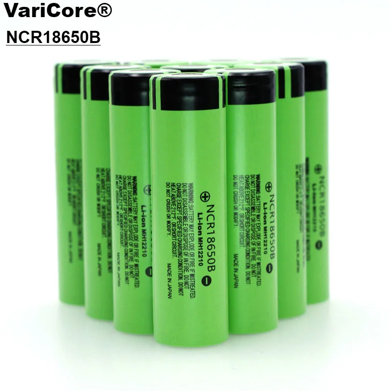 VariCore новый оригинальный 18650 3400 мАч NCR18650B перезаряжаемый аккумулятор 3 7 в для