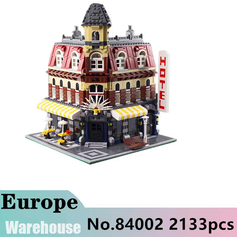

Building Blocks Toy 15002 City Streets Series House Hotel of Town Creator Compatible with 10182 Model Gift Ship from EUR