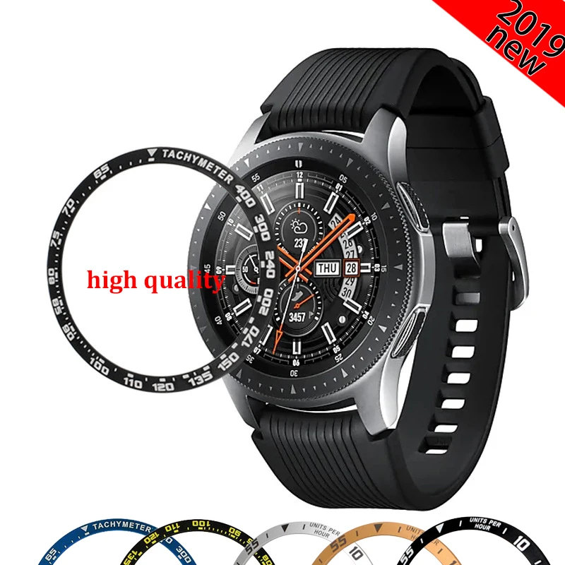 Gear S3 Ring For Samsung Galaxy Watch 46mm 42mm Diamond Metal Ring Adhesive Cover Anti Scratch smart watch Accessories