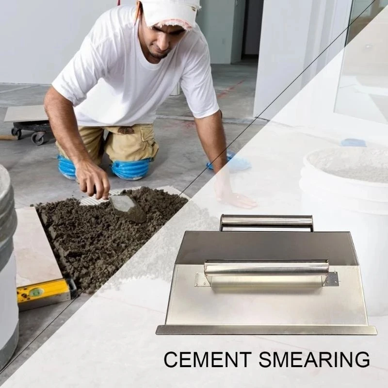 Plasterer Tool Stainless Steel Wall Plastering Tools Concrete Trowel Scraping Dust Trowel Powder Wall Tools Bricklayer Tool