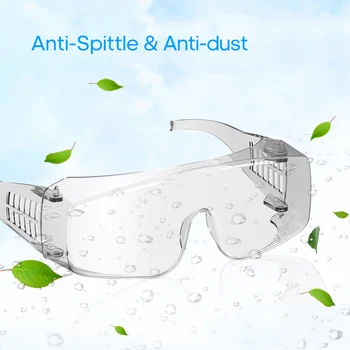 

5pcs Safety Goggles Wind-Proof Protective Goggles Eye Protection Transparent Goggles Eye Protector Anti-splash Anti Pollution