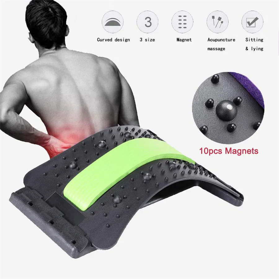 Back Stretcher For Back Pain Relief, MultiLevel Lumbar Support Spine