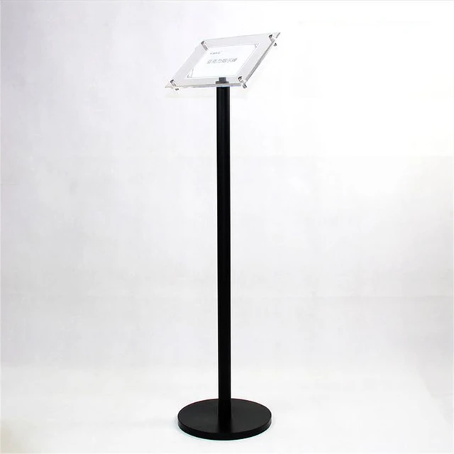 Silver Metal Adjustable Floor Poster Display Stand Poster Rack Signboard  Floor Stand Poster Holder Frame Banner Rack Stand - Frame - AliExpress