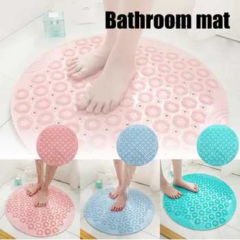 

Environmentally Friendly PVC Round Bathroom Mat Anti-skid Hydrophobic Massage Mat J2Y