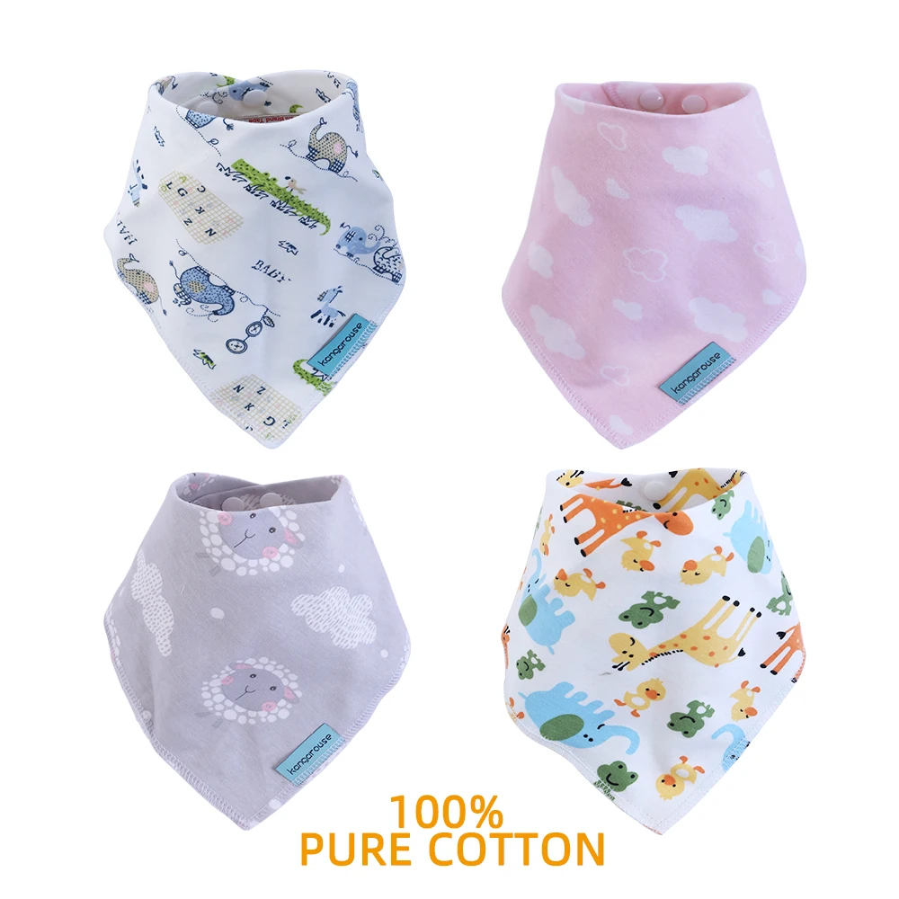 Kangarouse Baby bibs 100% 코튼 베이비 스카프 Burp Cloth dr..
