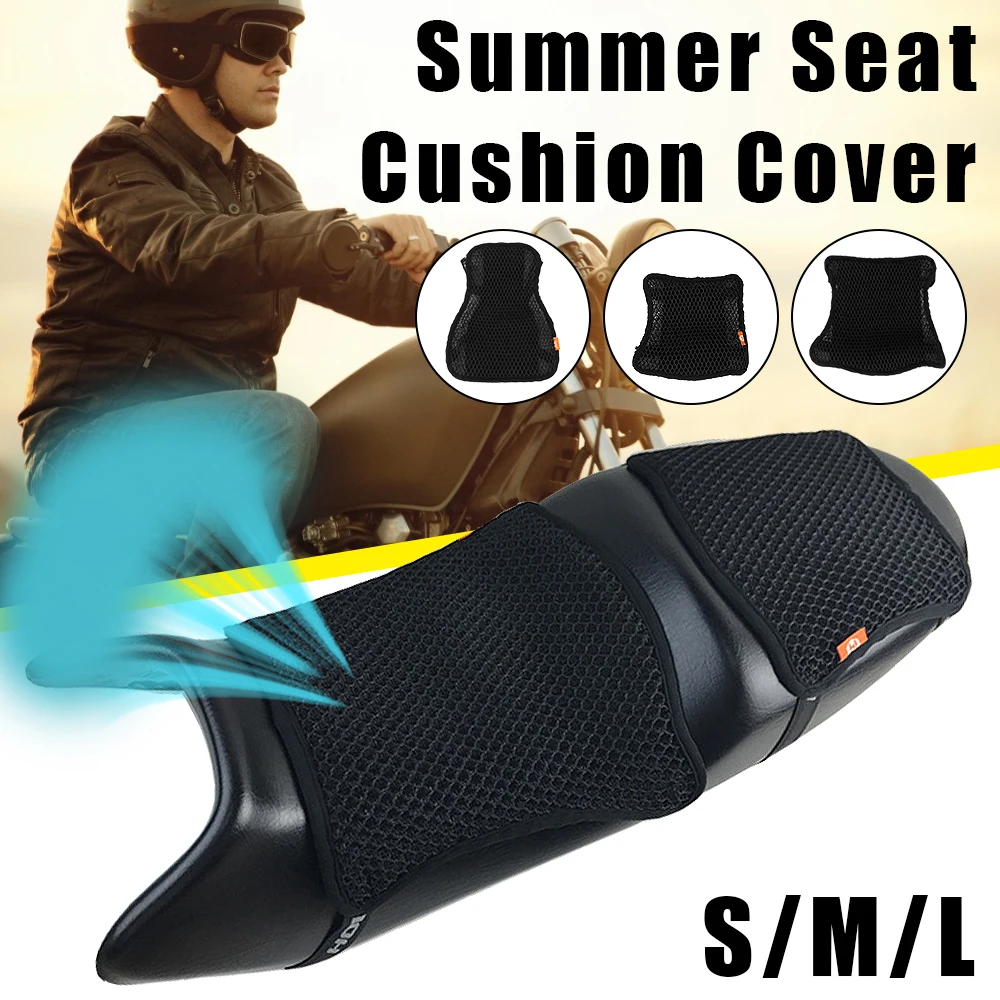

Anti-Slip Universal Breathable 3D Air Mesh Fabric Seat Cover Motorcycle Seat Protection Seat Cushion