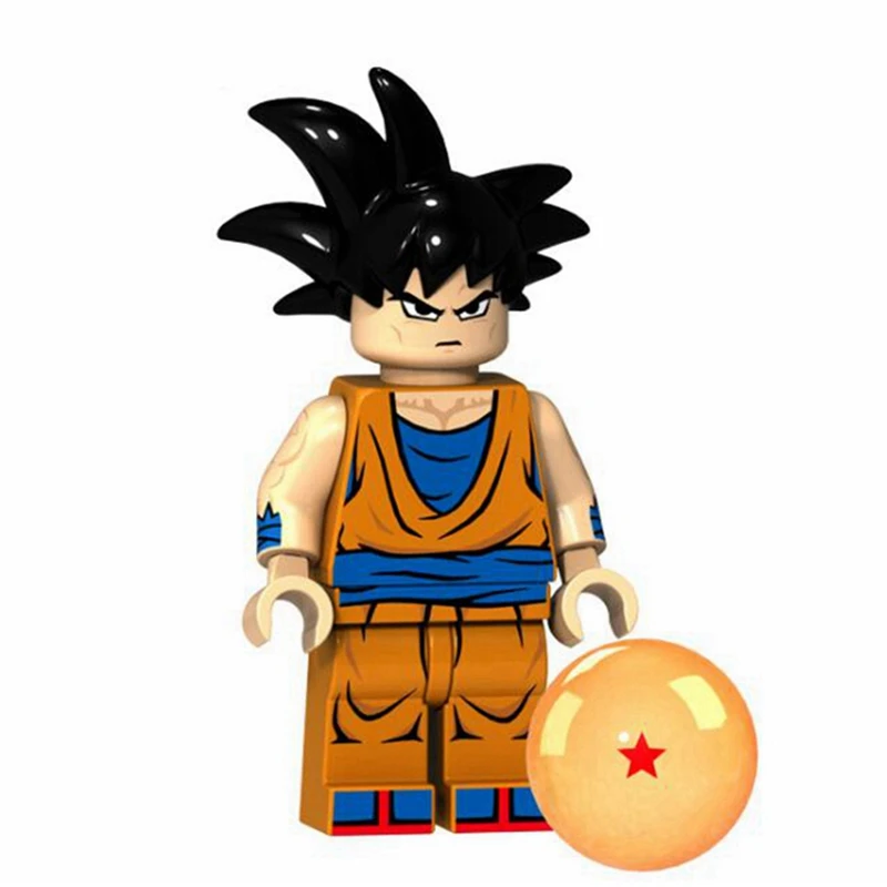 Один Dragon Ball Z Супер Гоку Саян Вегета сын ячейки "Dragon строительные блоки аниме Набор фигурок, игрушки для детей, подарки для детей - Цвет: Фиолетовый