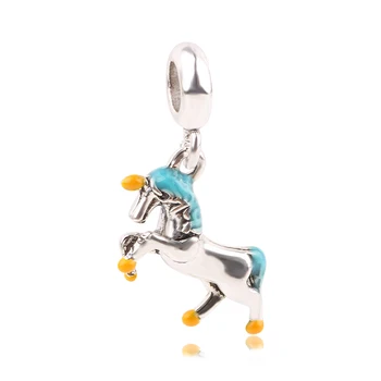 

Silver Color Christmas Star Angel Horse Charms Beads Pendant Fit Pandora Brand Bracelets Necklace Women DIY Lovers Jeweley