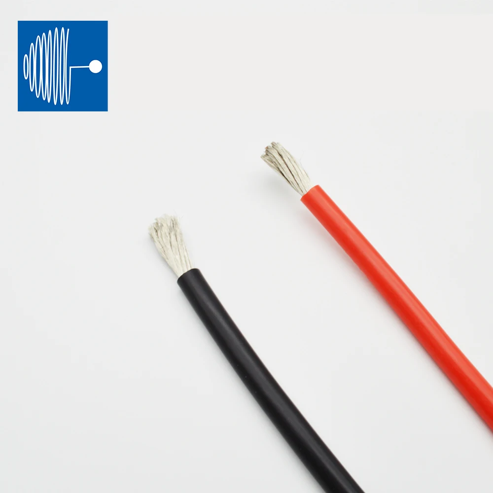 

SHENGPAI 2AWG Heat-resistant cable wire 1 meter Soft silicone wire high temperature resistance Copper Electrical Cable