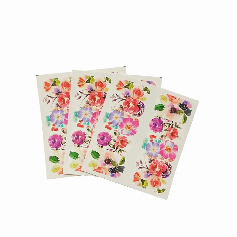 

3pcs Nail Sticker Flower DIY Manicure Slider Embossed Adhesive Nail Art Tips Decorations Decals A21