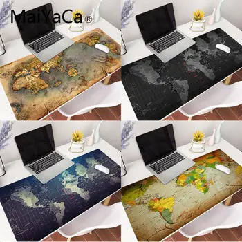 

MaiYaCa World Map Printings Office Mice Gamer Soft Mouse Pad large mouse pad computer Laptop Notebook mat for gaming mousepad