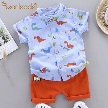 

Bear Leader Kids Boys Clothing Suits New Fashion Baby Boy Cartoon Dinosaur Clothes Casual Summer Outfits 2Pcs Children Sets 1 4Y